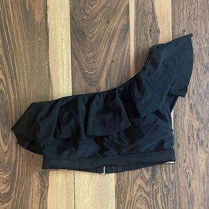 Old Navy Black One-Shoulder Bikini Top